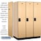 Salsbury Industries 1 Tier Designer Locker, 54"Wx76"Hx24"D, 3 Door, Maple 18-21364MAP - alternate 5